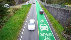 Road with power charging function