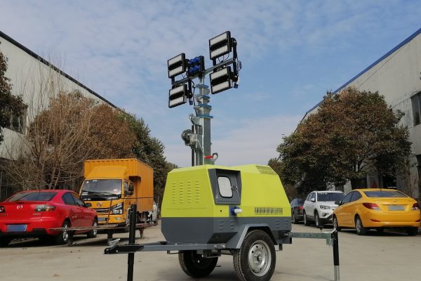 The application of mobile lighting vehicles in railway lighting
